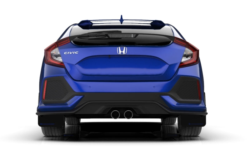 Rally Armor 17-21 Honda Civic EX / EX-L / LX (Hatchback) Red UR Mud Flap White Logo MF71-UR-RD/WH