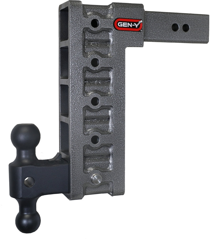 Gen-Y Mega Duty 2.5in Shank 12in Drop 3K TW 21K Hitch w/GH-061 Dual-Ball GH-615