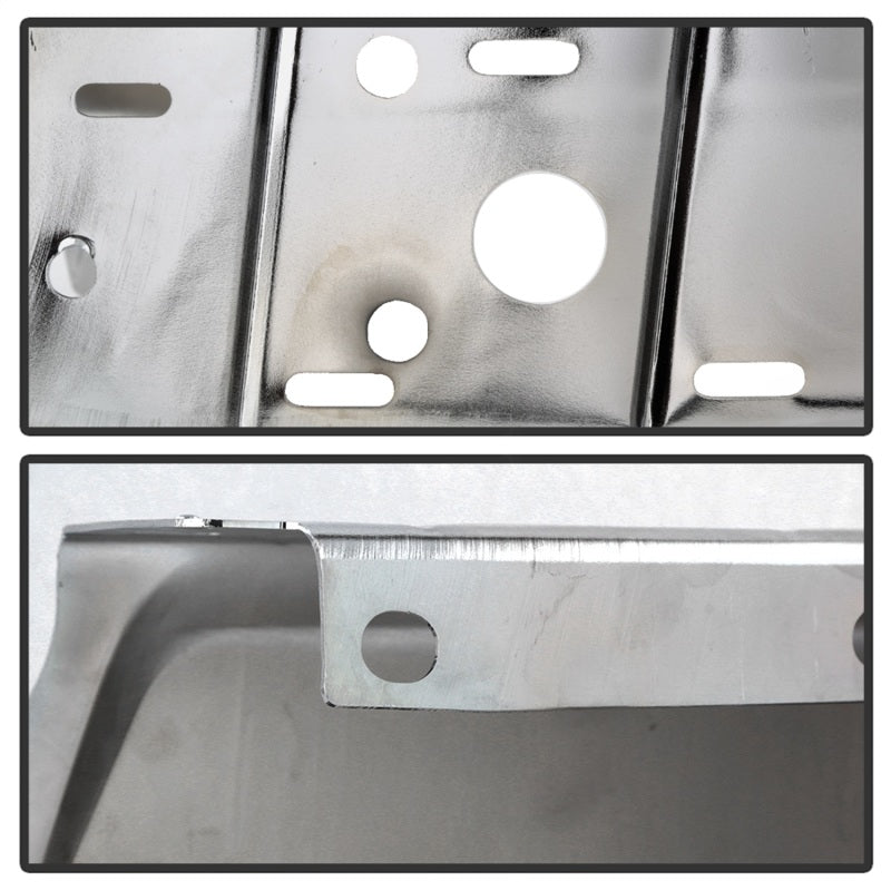 XTune 17-19 Ford F250/ F350 Rear Left Bumper Cap End w/ Sensor Hole - Chrome RB-FF25017-BEWS-L 9048999