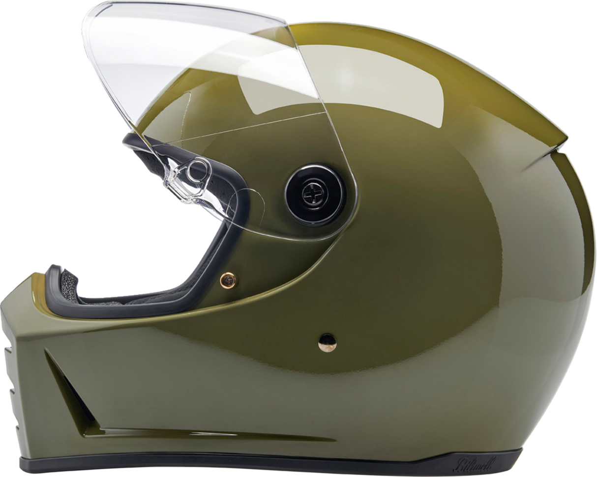 Casco BILTWELL Lane Splitter - Verde oliva brillante - Mediano 1004-154-503