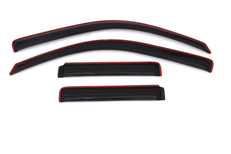 AVS 02-09 Chevy Trailblazer Ventvisor In-Channel Front & Rear Window Deflectors 4pc - Smoke 194733
