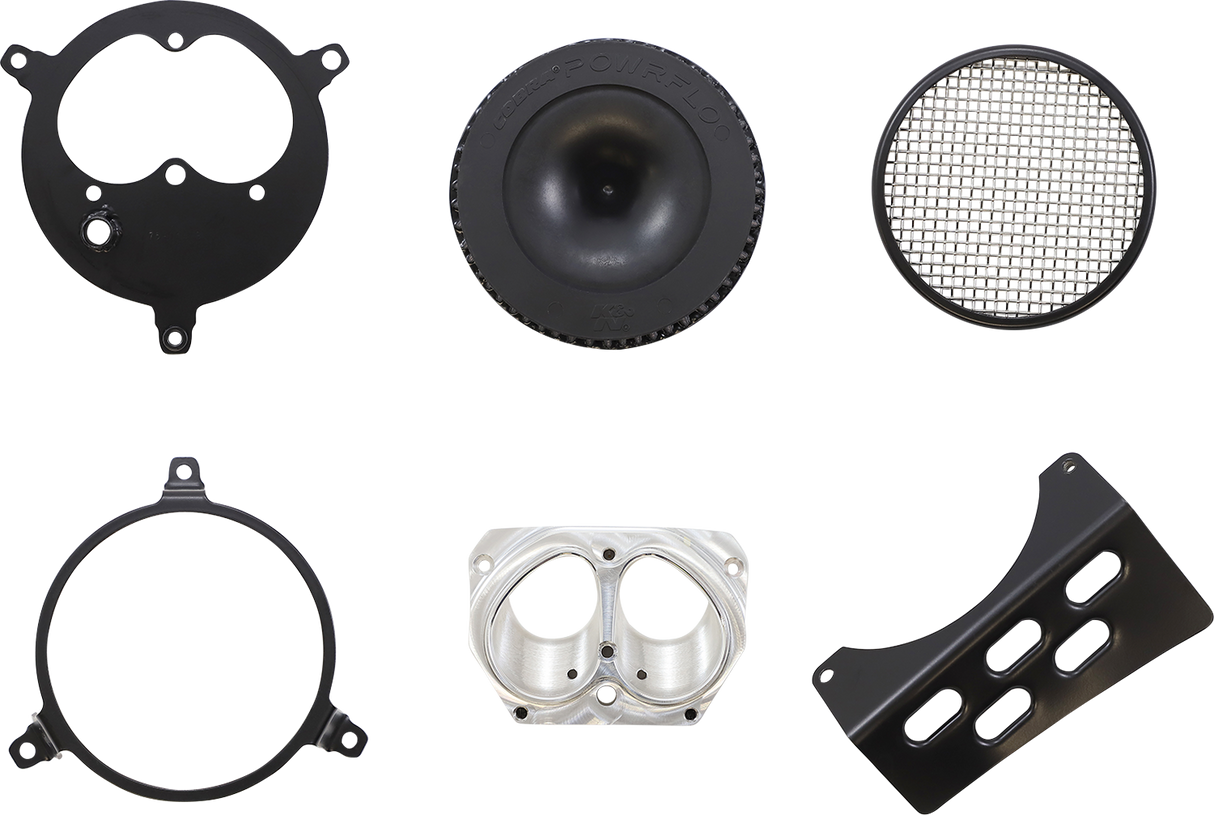 Filtro de aire liso COBRA - Negro - Perno 06-0267-03B