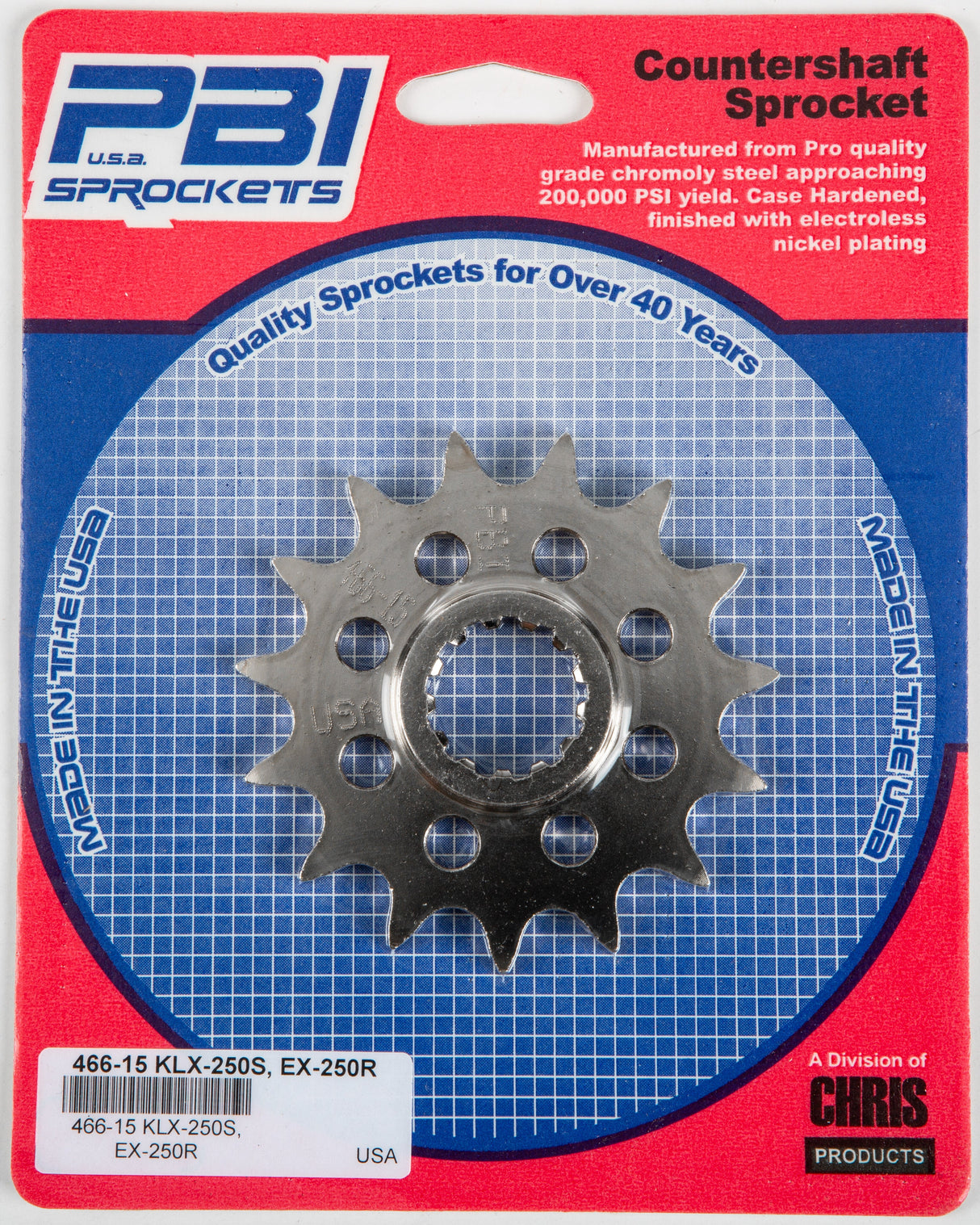 PBIFront Cs Sprocket Steel 15t-520 Kaw466-15