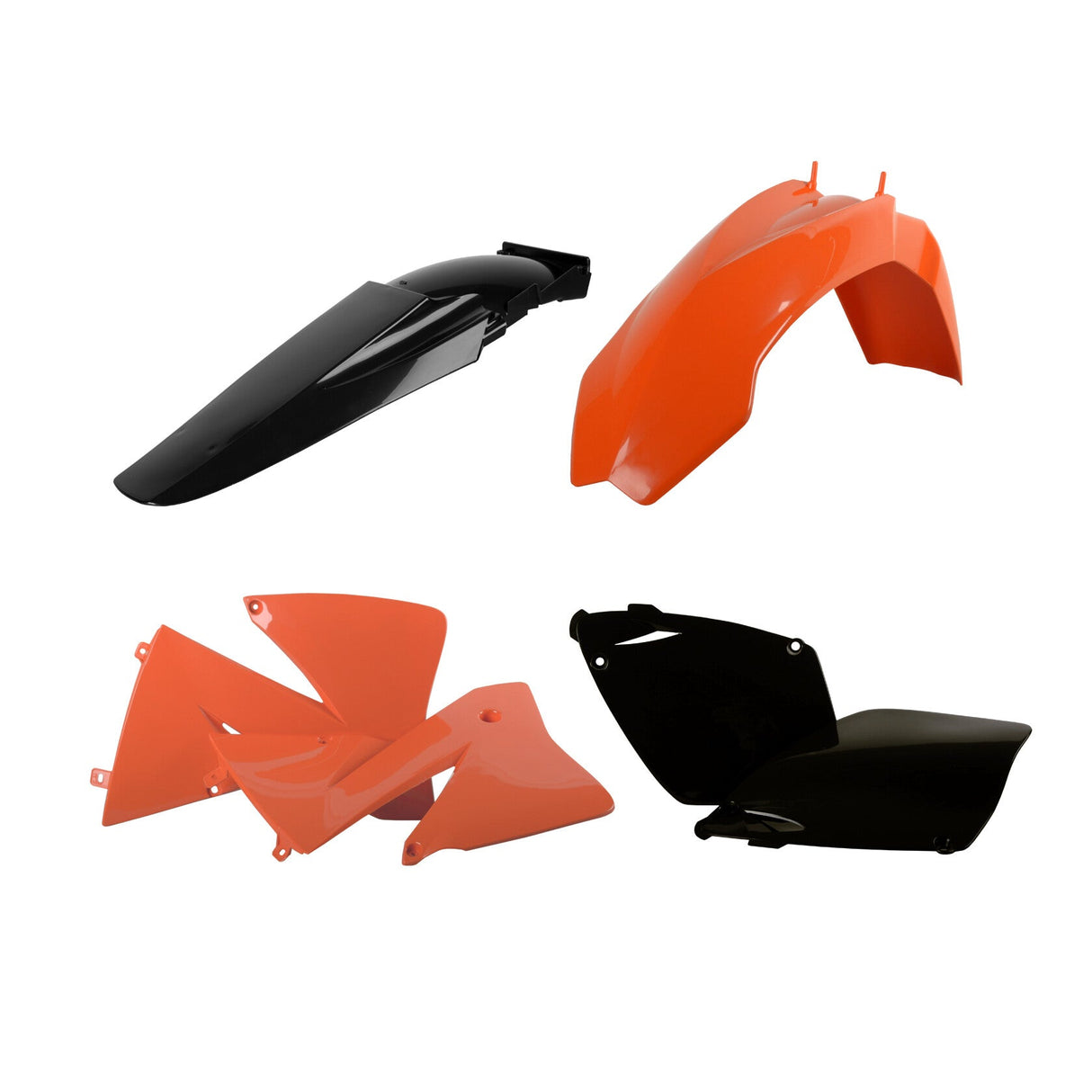 POLISPORT Plastic Body Kit Ktm Orange/Black 90101