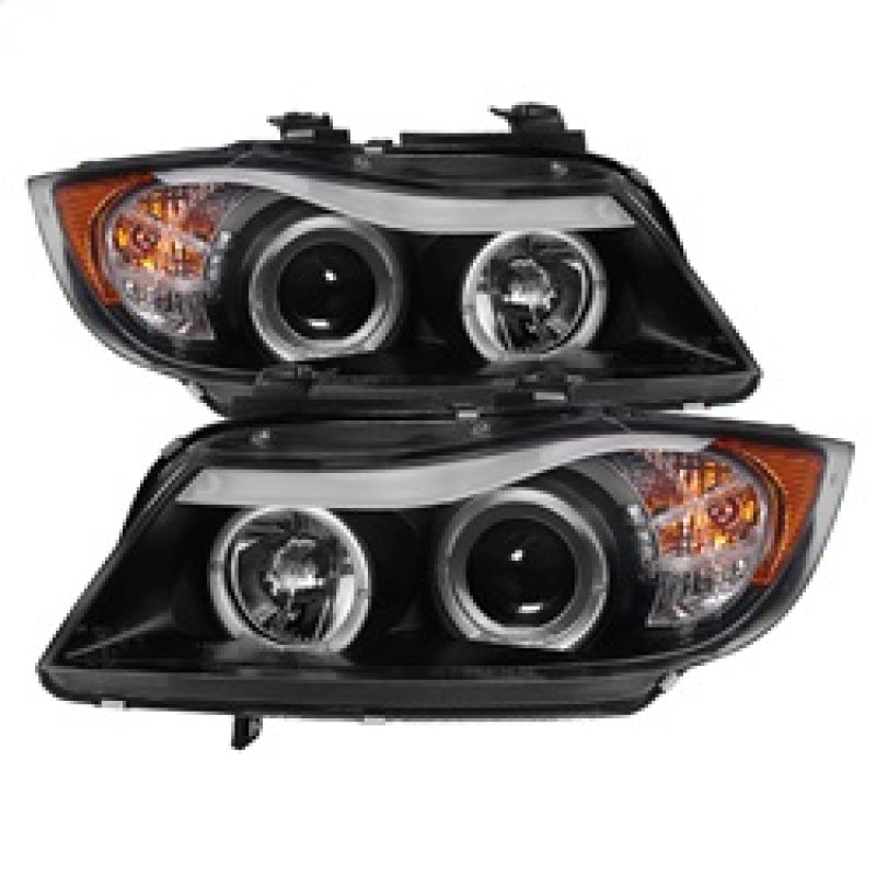 Spyder BMW E90 3-Series 06-08 Projector LED Halo Amber Reflctr Rplc Bulb Blk PRO-YD-BMWE9005-AM-BK 5009005