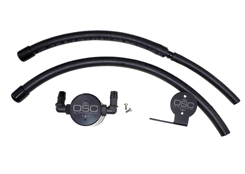 J&L 07-21 Toyota Tundra 5.7L Driver Side Oil Separator 3.0 - Black Anodized 3105D-B