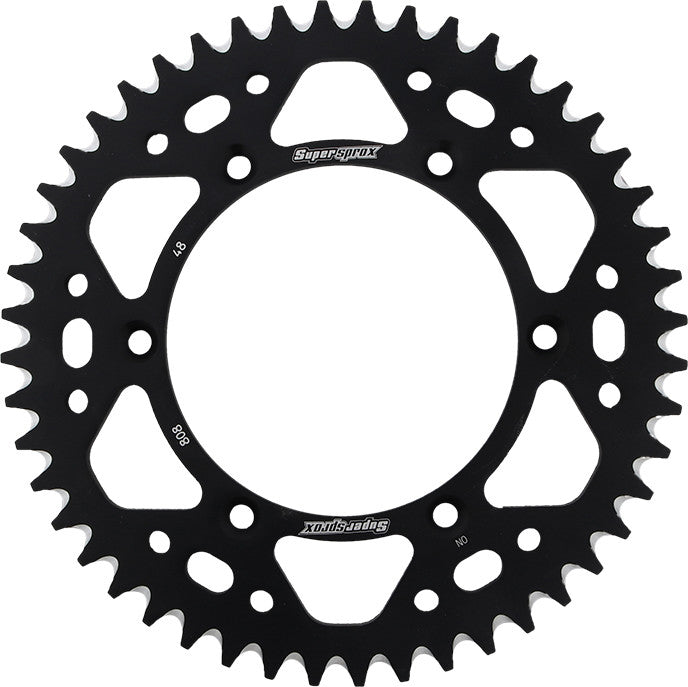 SUPERSPROX Rear Sprocket Aluminum 48t-520 Blk Suz RAL-808-48-BLK
