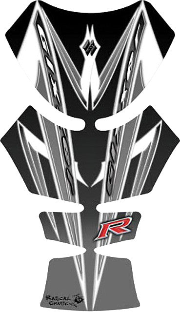 RASCAL GRAFIK Tank Pad Suz Gsx-R600/750 '06/07 Blk/Grey RA36192