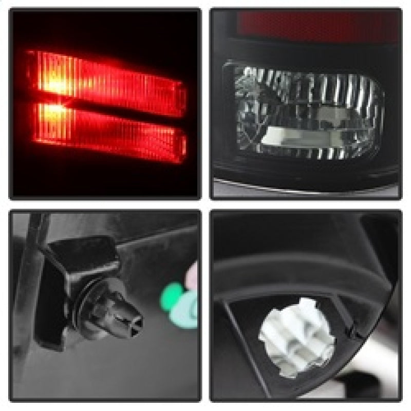 Spyder Dodge Ram 1500 09-14 LED Tail Lights Incandescent- Blk Smke ALT-YD-DRAM09-LED-BSM 5078124