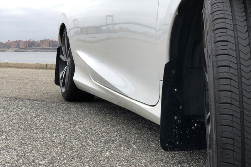 Rally Armor 16-19 Honda Civic Si UR Red Mud Flap w/ Black Logo MF50-UR-RD/BLK