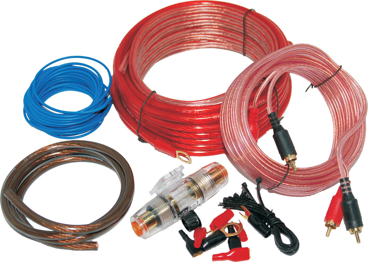 NAMZ CUSTOM CYCLEAmp Power Kit Speaker Wire Assortment Fuses Holder AguNAPK-8G