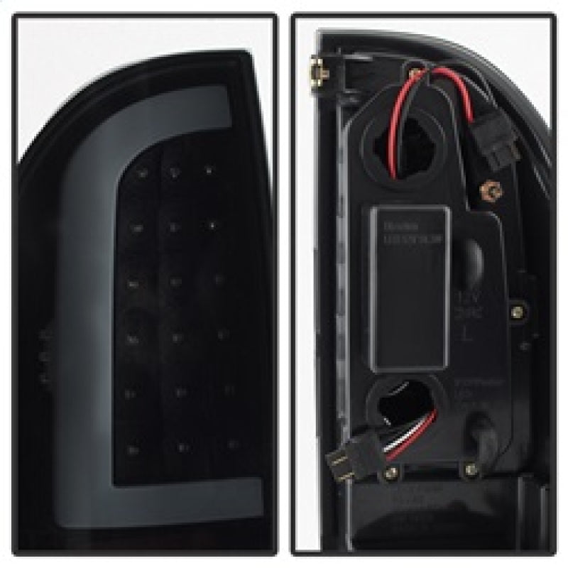 xTune 05-15 Toyota Tacoma (Excl LED Tail Lights) LED Tail Lights - Blk Smk (ALT-ON-TT05-LBLED-BSM) 9038556