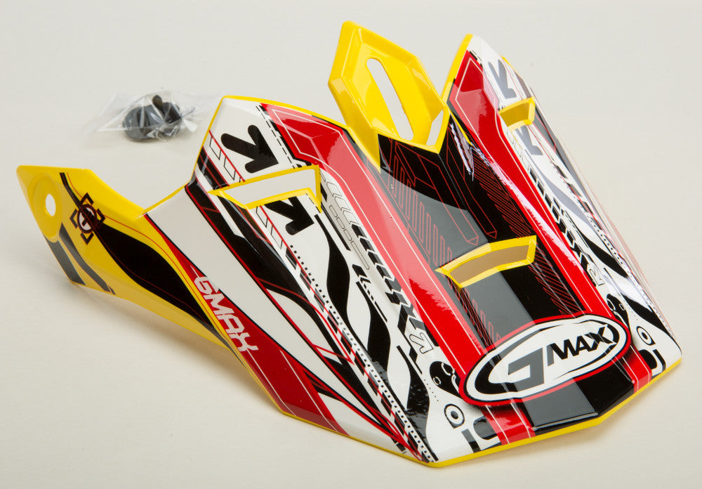 GMAX Visor Gm76x Xenotron White/Red/Yellow G076041