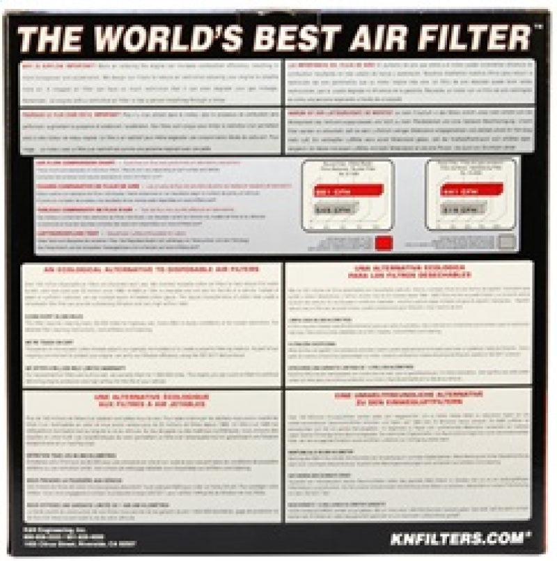 K&N Replacement Air Filter 12-13 Porsche 911 3.4L / 12 911 3.8L / 13 911 3.6L / 13 911 Carrera 3.8L 33-2484