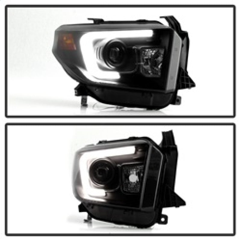 Spyder Toyota Tundra 2014-2016 Projector Headlights Light Bar DRL Black Smoke PRO-YD-TTU14-DRL-BSM 5080165