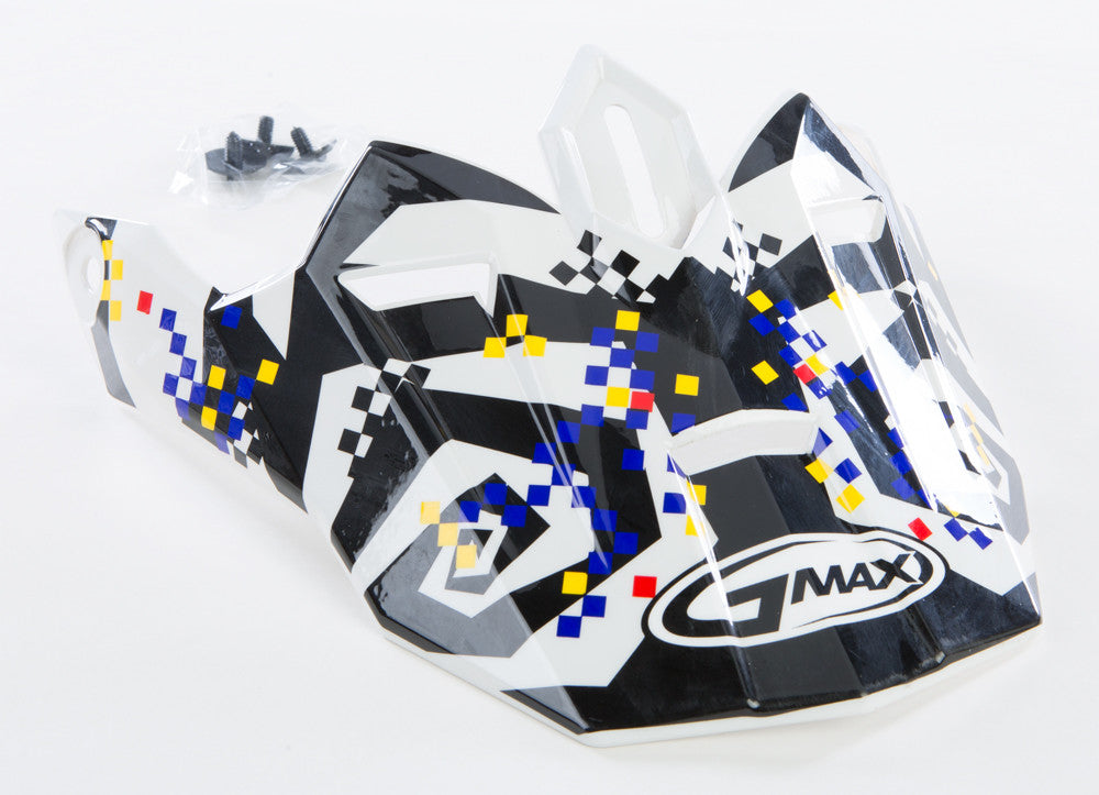 GMAX Gm-76x Crazy G Visor White/Black G076016