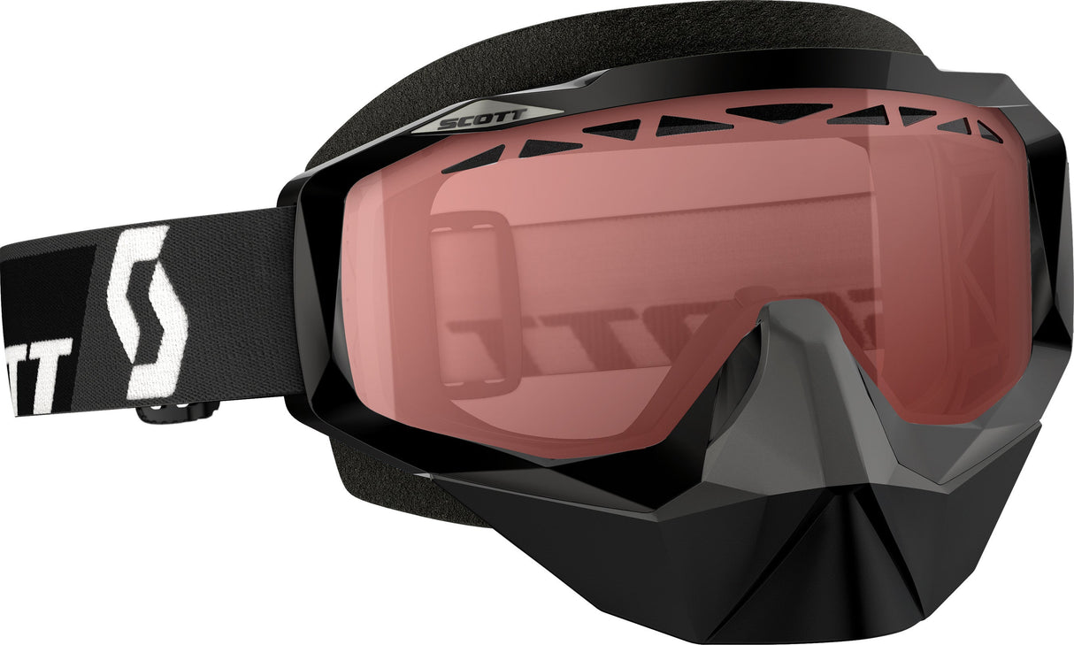 SCOTT Hustle Snocross Goggle W/Black Amp Rose Lens 240528-0001108