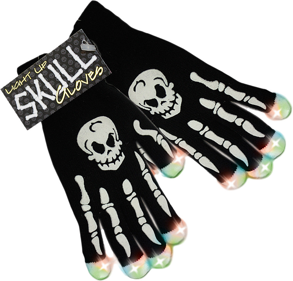 STREETFX Light Up Skull Gloves 1046094