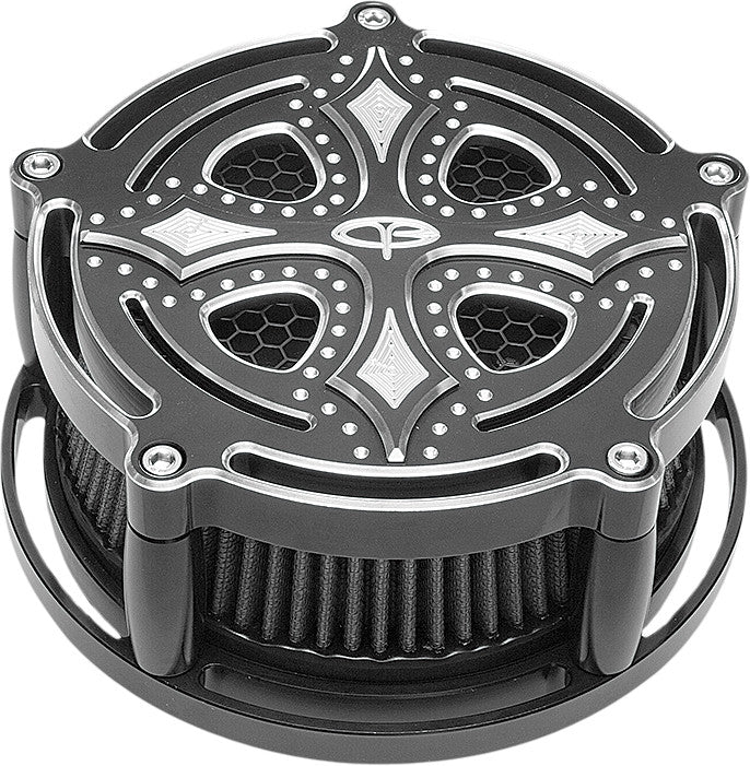 PREC. BILLET Billet Air Cleaner Dark Side Black DRK-210-4H-BLK