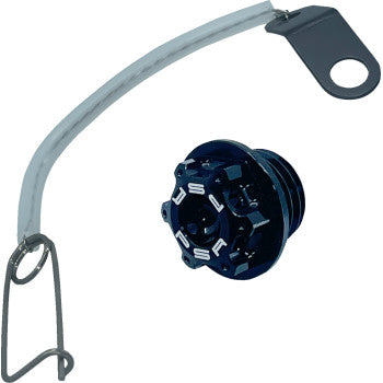 POWERSTANDS RACING Oil Cap Kit - Black - M20 x 2.5 - Ducati/Honda/Husqvarna/Kawasaki/Suzuki/Triumph/Yamaha 00-01311-22