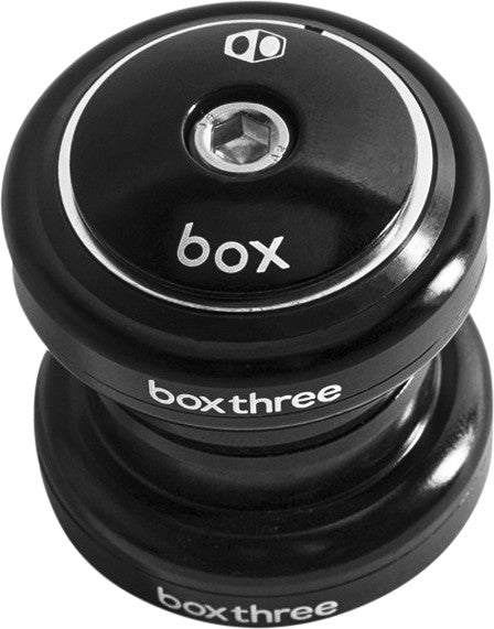 BOX Three Threadless Headset Black 1-1/8" BX-HS17P2118-BK