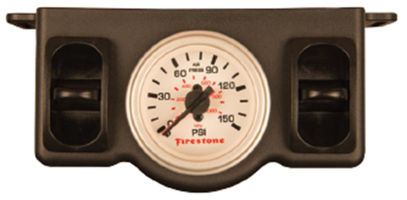 Firestone Pneumatic Dual Pressure Gauge - White Plastic (WR17602574) 2574