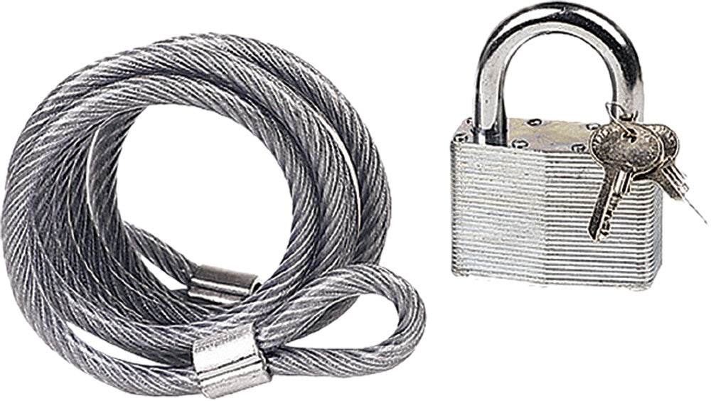 EMGO 6' Steel Cable & Padlock Set 81-95403