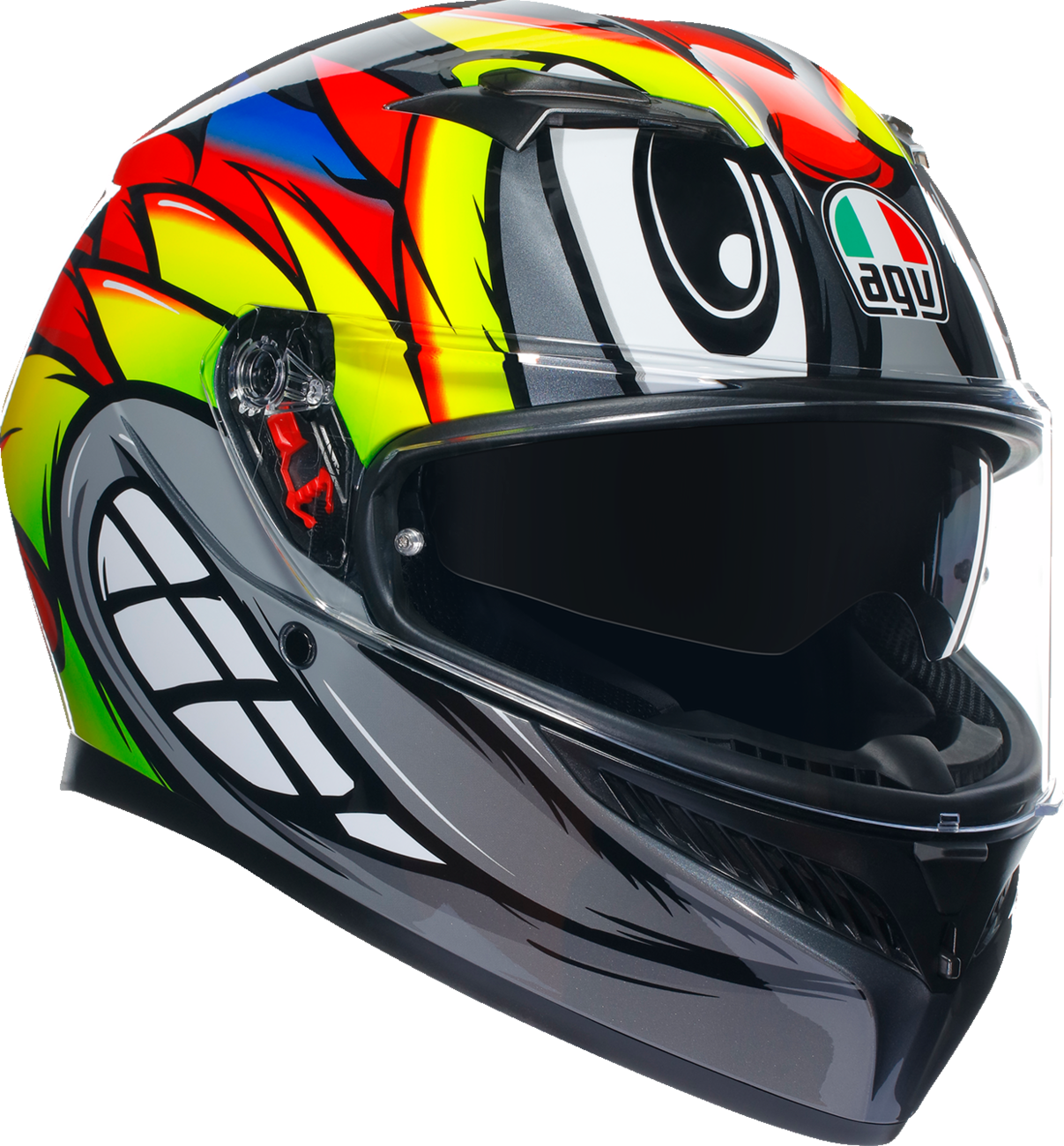 Casco AGV K3 - Birdy 2.0 - Gris/Amarillo/Rojo - Pequeño 2118381004012S