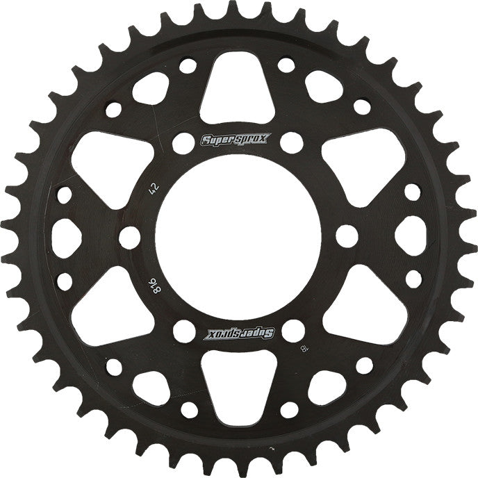 SUPERSPROX Rear Sprocket Steel 42t-530 Blk Suz RFE-816-42-BLK