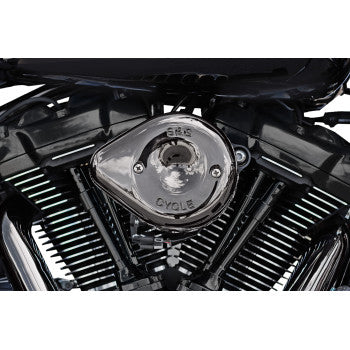 S&S CYCLE Mounted Air Cleaner - Lava Chrome Harley-Davidson Glide/Softail .M8 170-0782