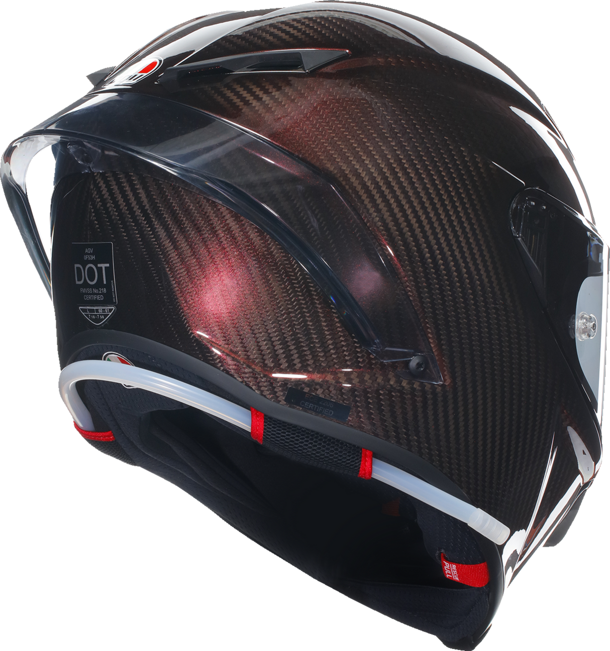 Casco AGV Pista GP RR - Carbono rojo - Mediano 2118356002011M
