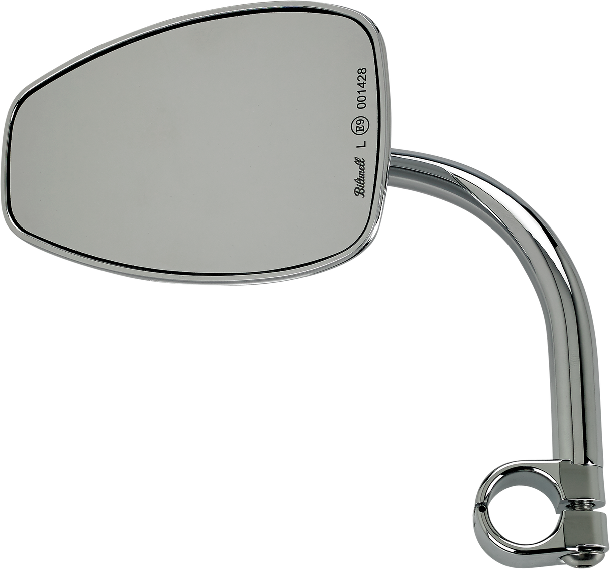 BILTWELL Espejo utilitario con abrazadera - Lágrima - Cromo 6504-578-531