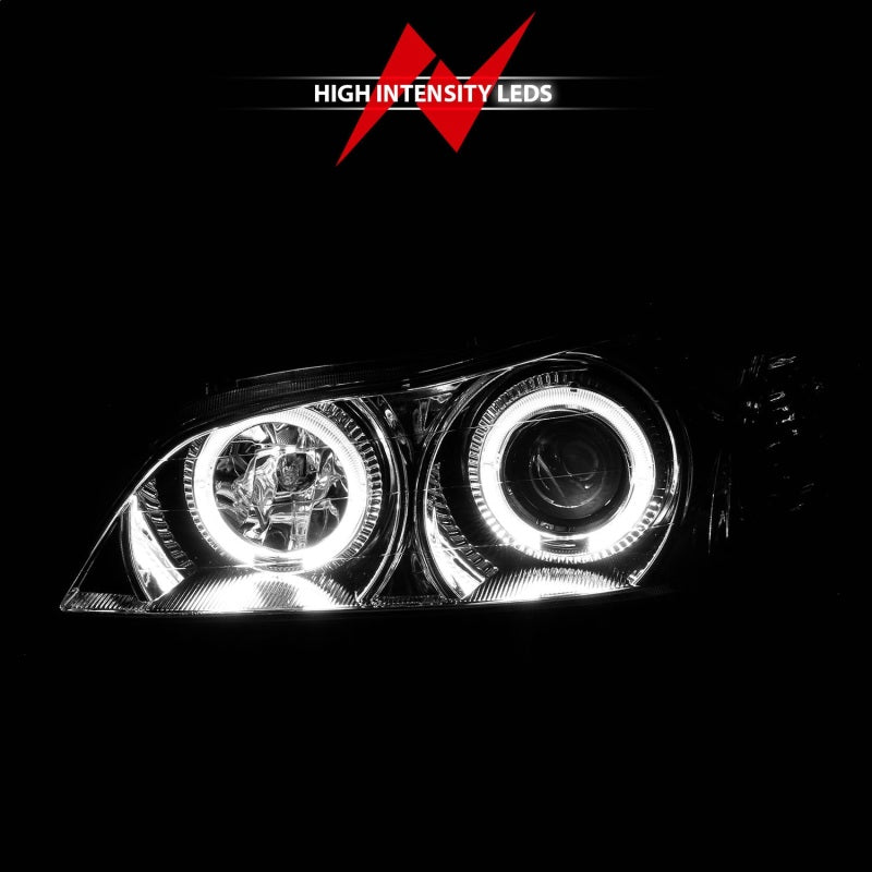 ANZO 2000-2004 Infiniti I30 Projector Headlights w/ Halo Chrome 121078