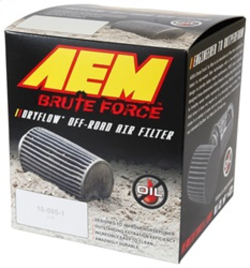 AEM Dryflow Conical Air Filter 6in Base OD x 3.5in Flange ID x 5.25in Height 21-204BF