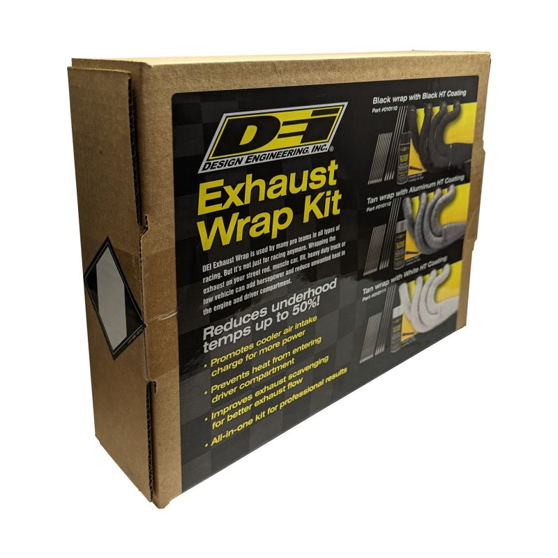 DEI Exhaust Wrap Kit - Tan Wrap & Aluminum HT Silicone Coating 10112