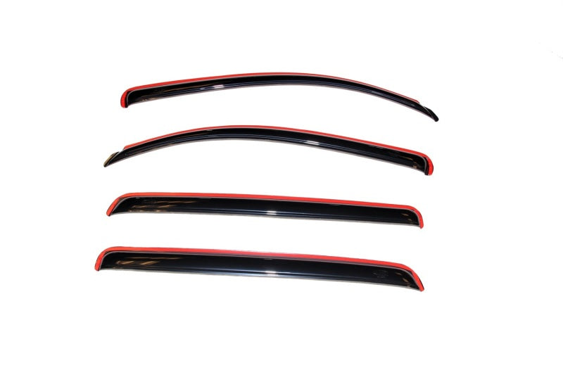 AVS 07-18 Toyota Tundra Crewmax Ventvisor In-Channel Front & Rear Window Deflectors 4pc - Smoke 194309
