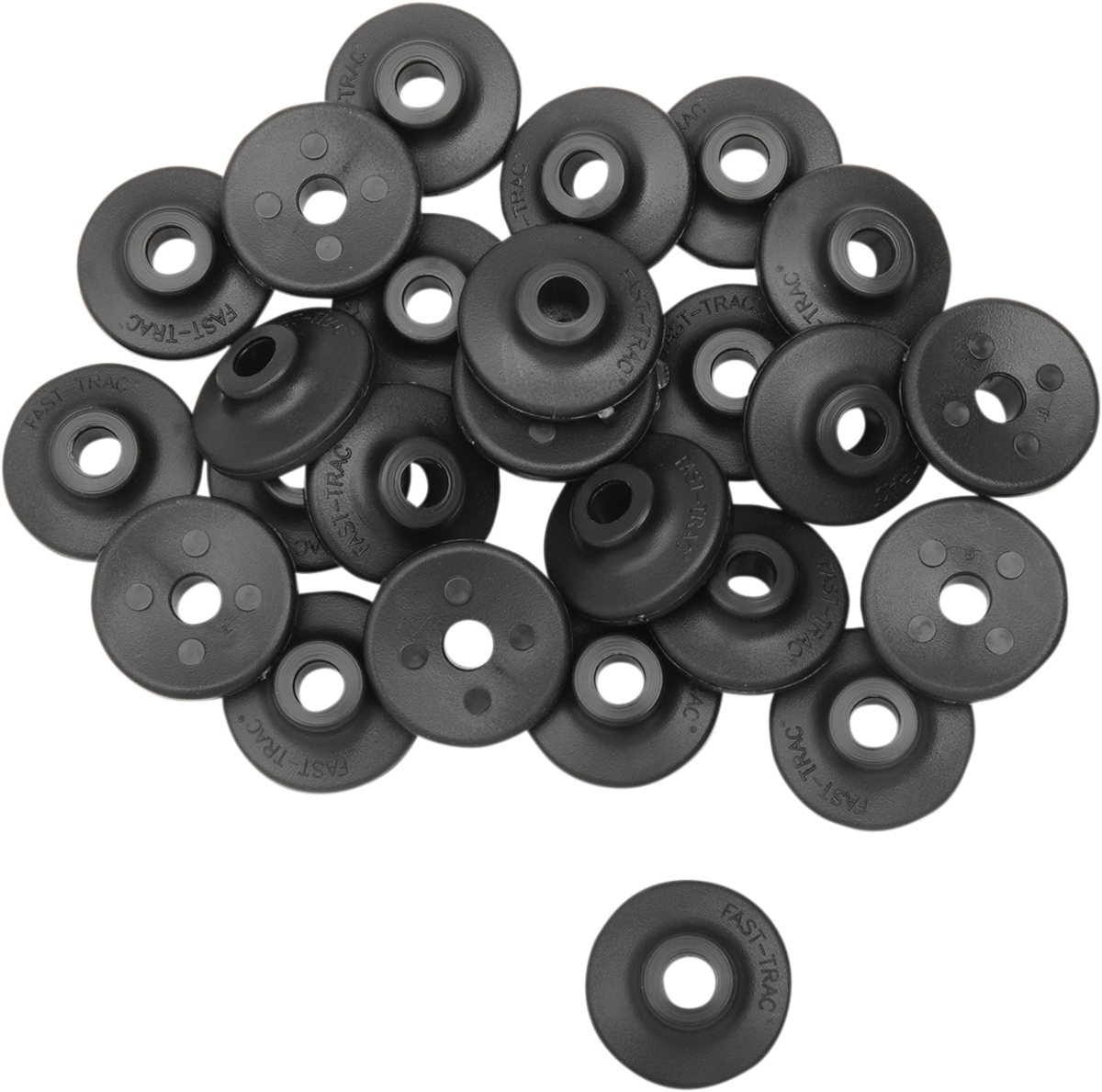 FAST-TRAC Extra Large Backer Plates - Black - Round - 96 Pack 600RX-96