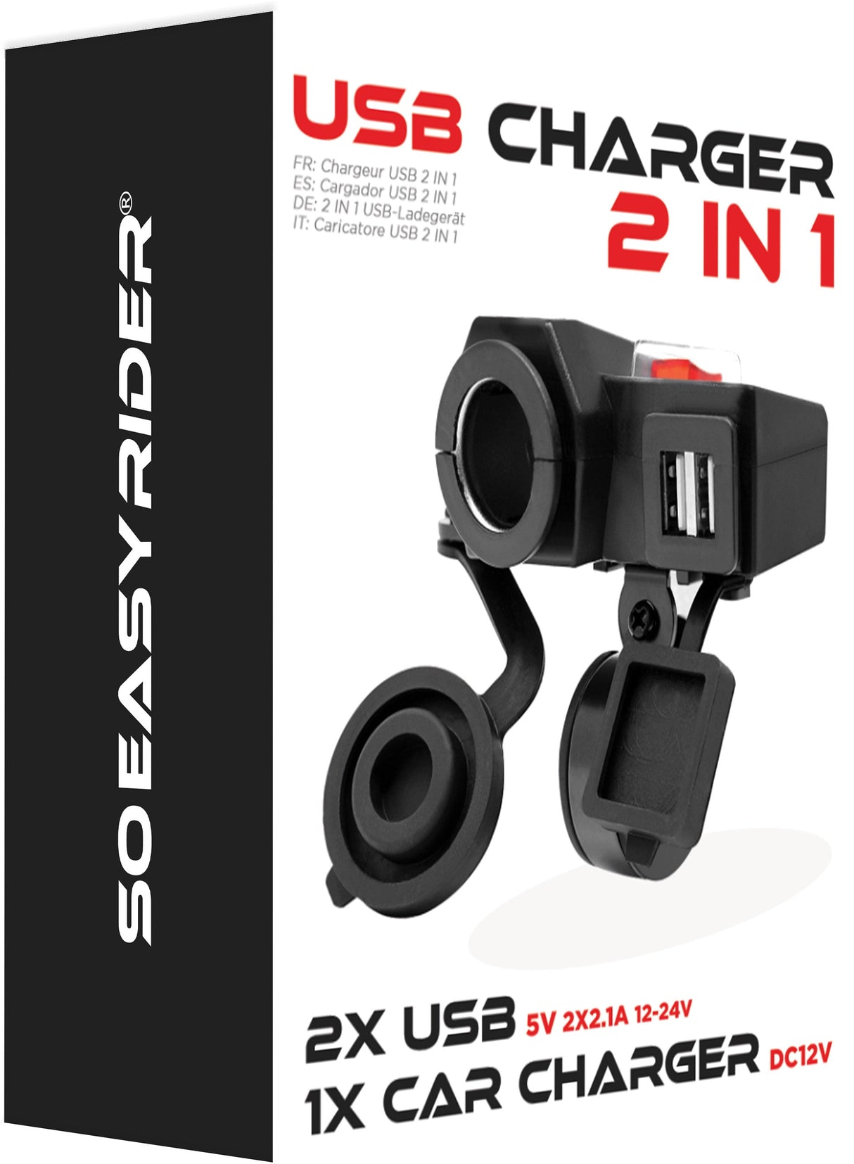 SO EASY RIDER 2 In 1 Usb Outlet Charger 2IN1-USB