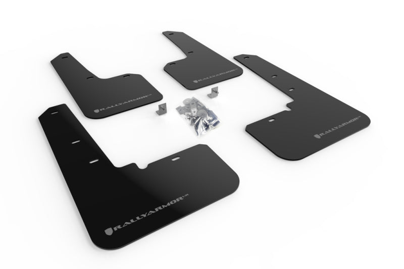Rally Armor 20+ Subaru Outback UR Black Mud Flap w/ Silver Logo MF66-UR-BLK/SIL