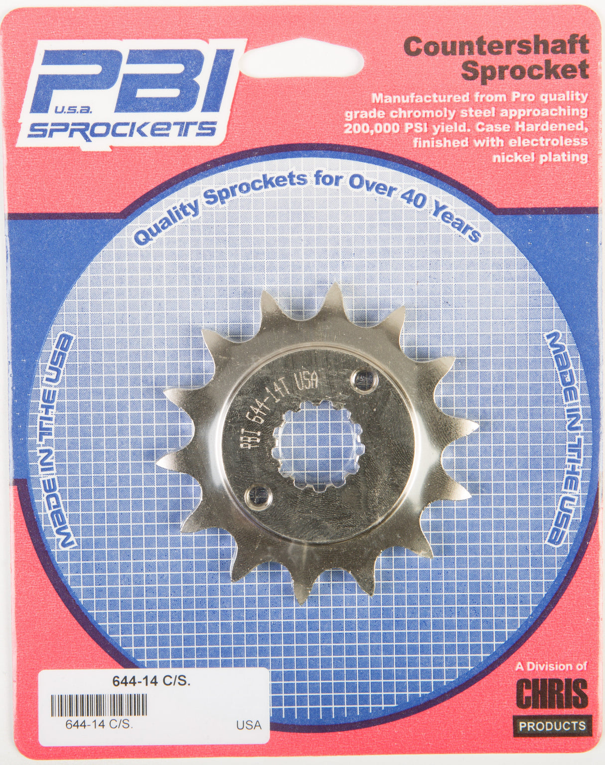 PBIFront Cs Sprocket Steel 14t-520 Kaw/Suz644-14