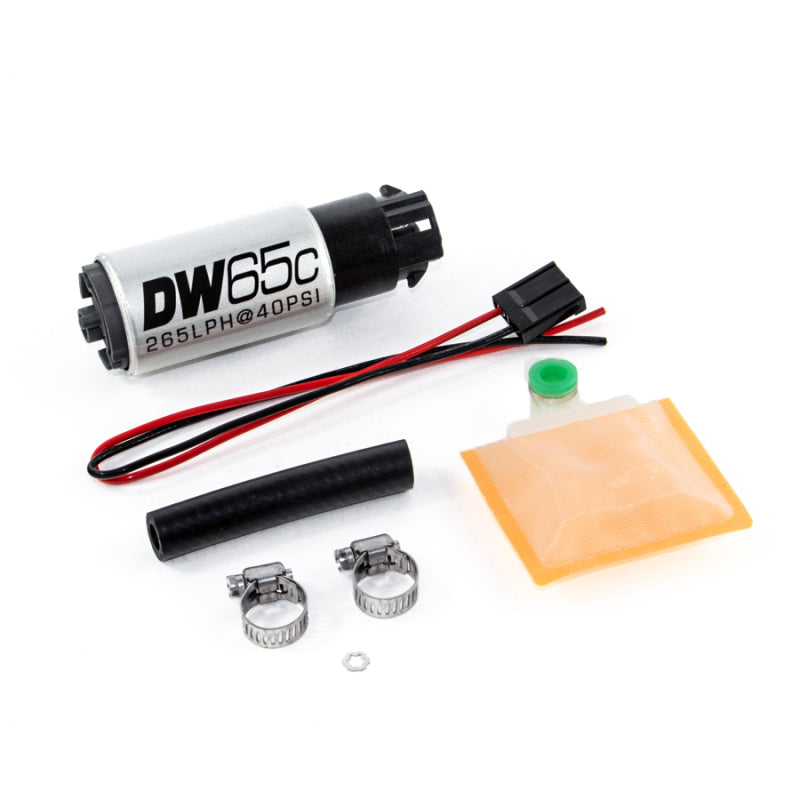DeatschWerks 265 LPH Compact In-Tank Fuel Pump w/ Clips & Universal Install Kit 9-652-1000