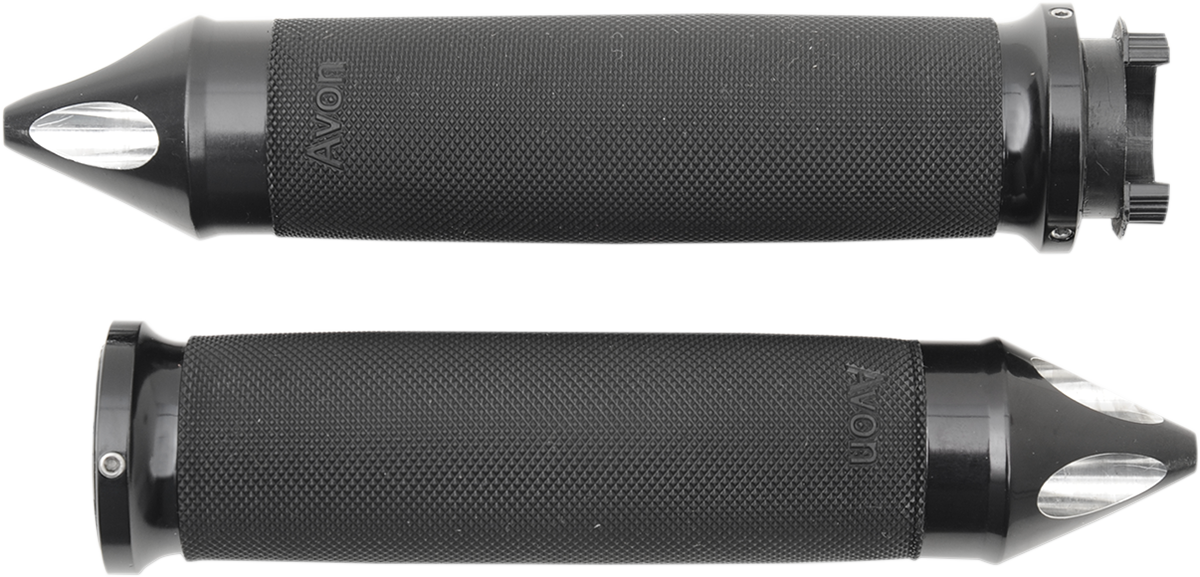 AVON GRIPS Grips - Custom - Spike End - Touring - Black MT-CC-86-AN-SPK