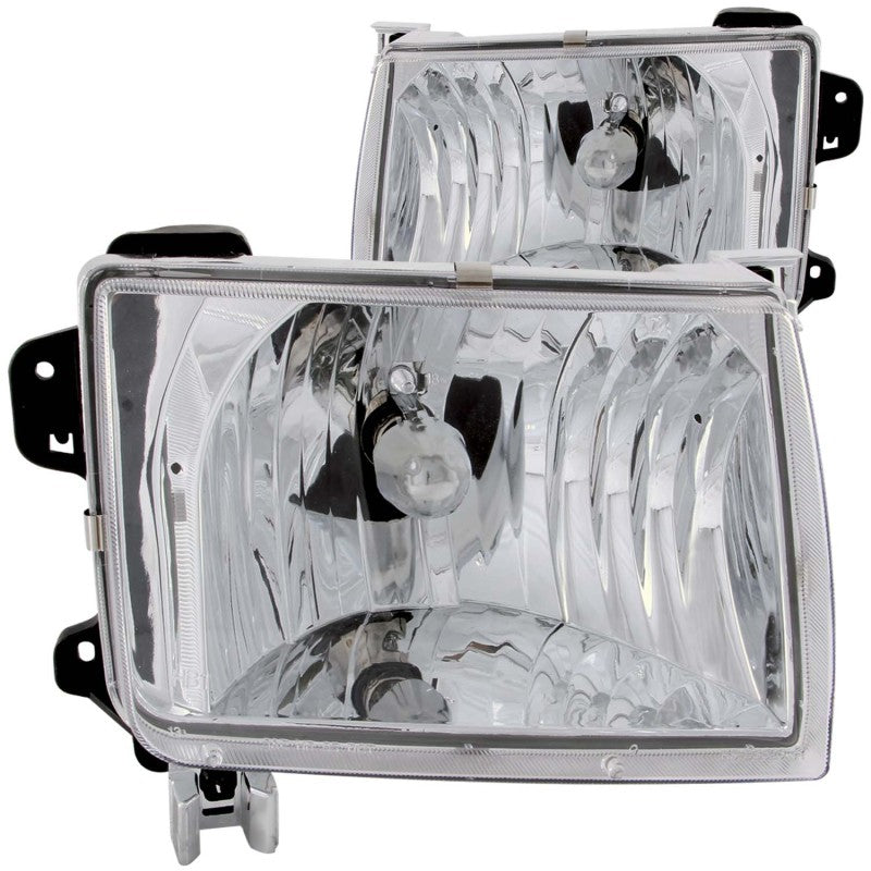 ANZO 1998-2000 Nissan Frontier Crystal Headlights Chrome 111049