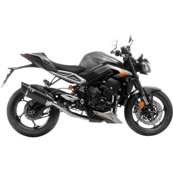 LEOVINCE LV-14 R Exhaust System - 3-into-1 - Black - Street Triple 765 R/RS 15608BU
