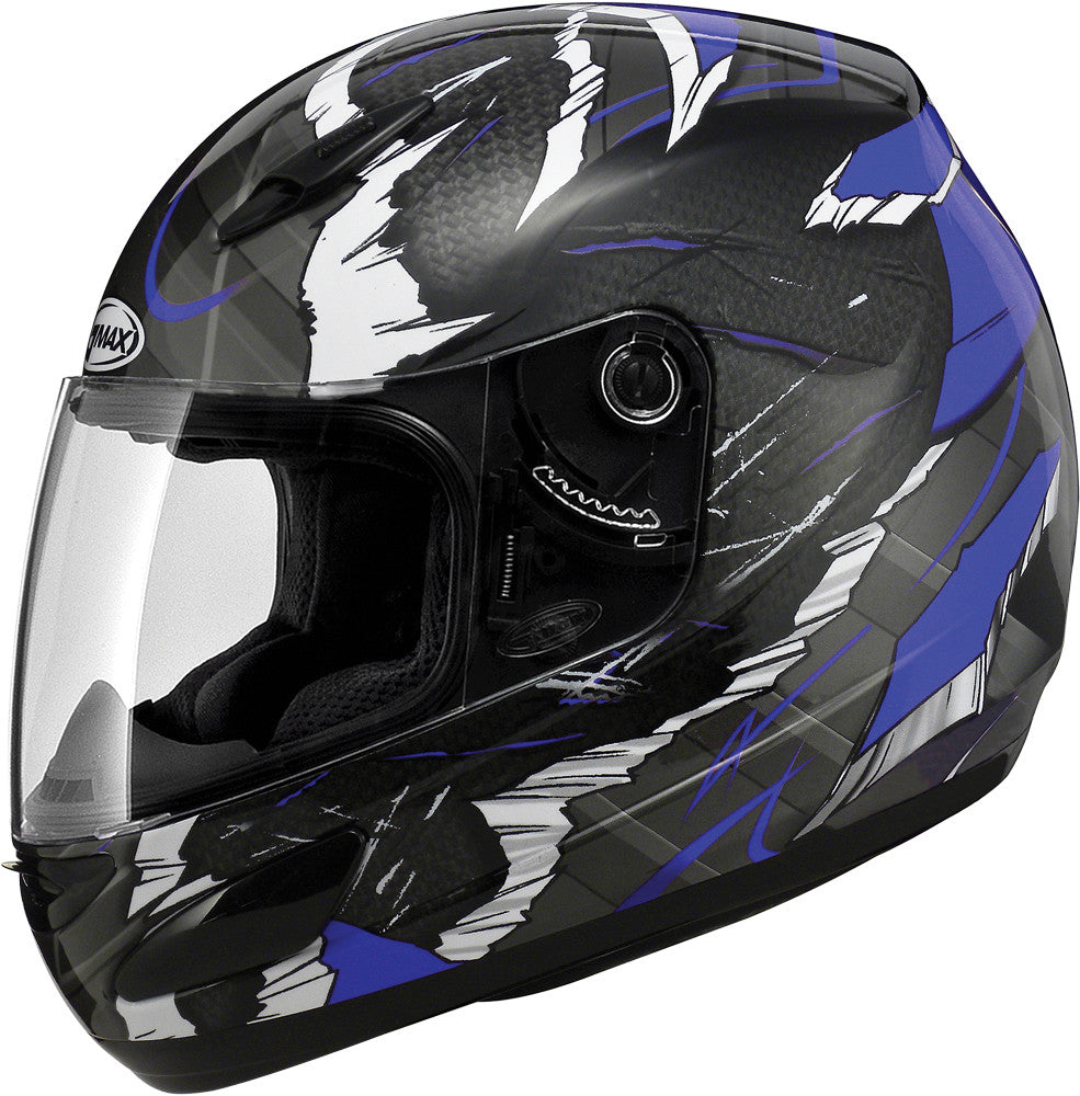 GMAX Gm48 F/F Shattered Helmet Blue/Black Xs G7481213 TC-2