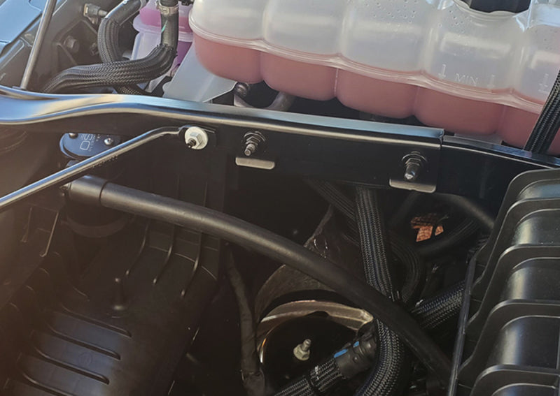 J&L 2021-2024 Ram TRX 6.2L Supercharged Passenger Side Oil Separator 3.0 - Black Anodized 3071P-B