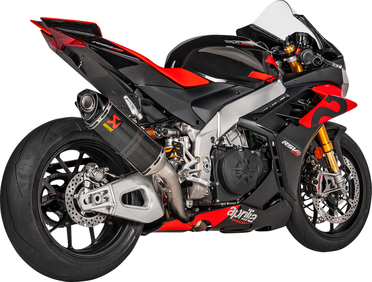 AKRAPOVIC Slip-On Line Muffler - Carbon Fiber RSV4 / Tuono V4 1100 2021-2024 S-A10SO13-RC 1811-4238