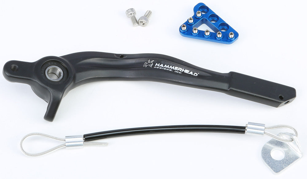 HAMMERHEAD Forged Brake Pedal Aluminum Black/Blue 12-0563-21-20