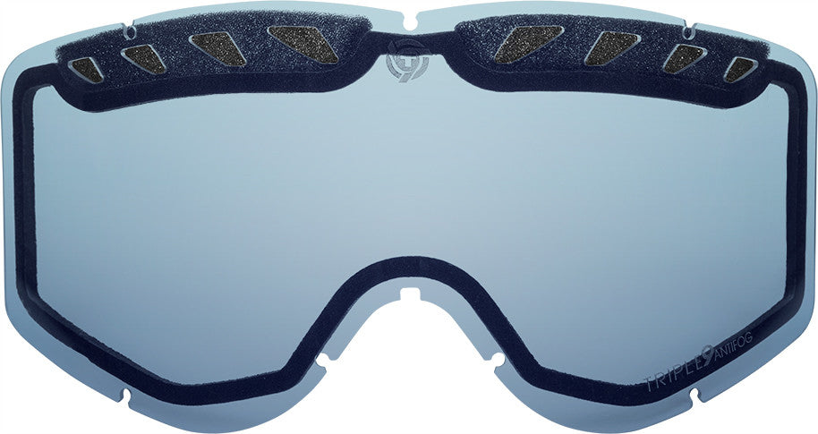 TRIPLE 9 Saint Goggle Replacement Lens (Chrome/Blue) SKG-27 LENS CHR/BLU