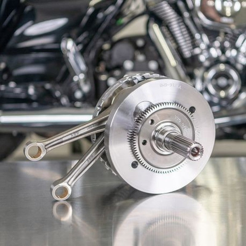 S&S Cycle 2017 M8 Models 4-1/2in Stroke Flywheel w/ Tapered Rods & Balancer Gear 320-0598